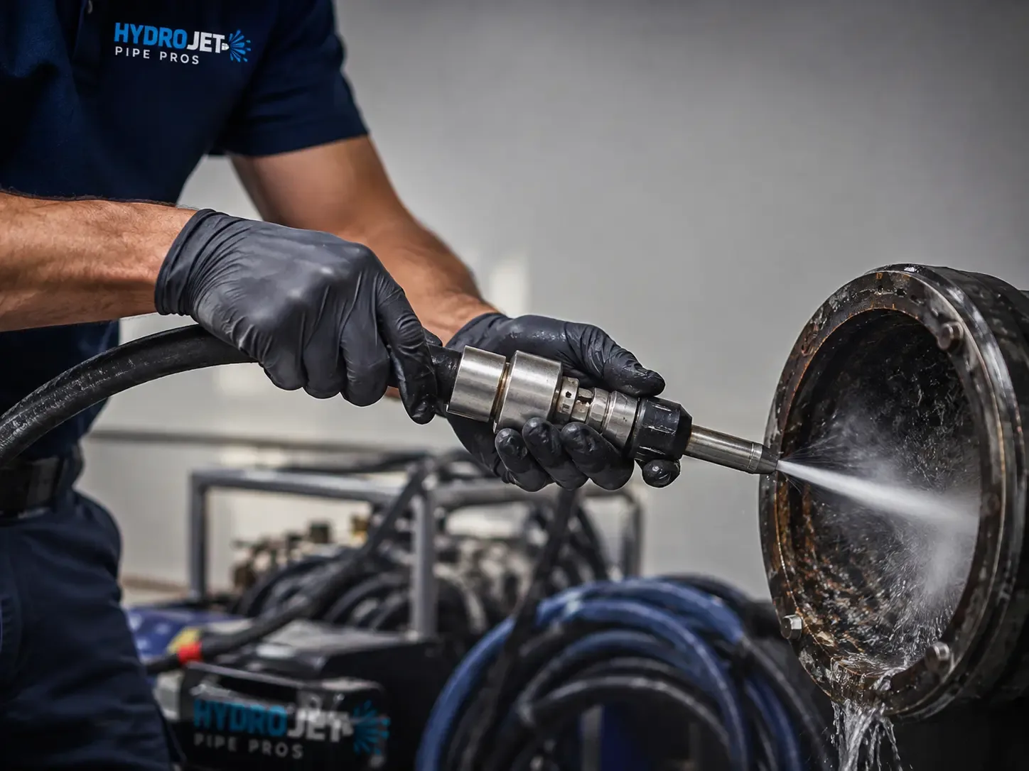 Hydro Jet Pipe Descaling in Grammer, IN